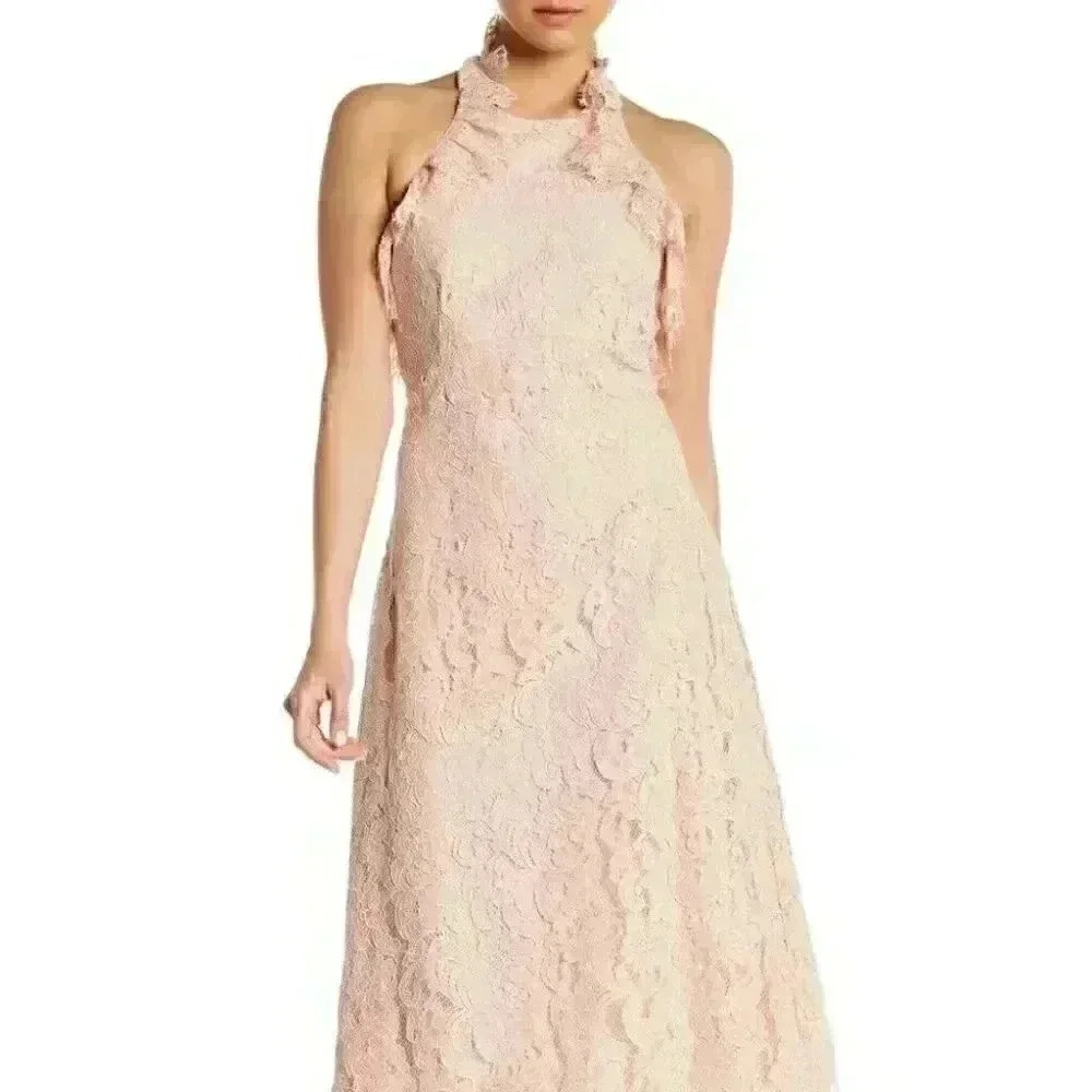 NEW! Nanette Lepore Women’s 6 Lace Halter Dress NWT $169